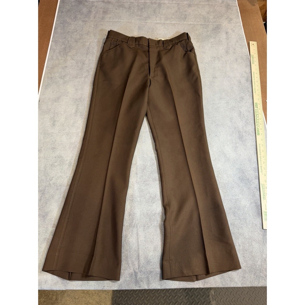 Lot of 3 WESTERN Men's Pants Polyester Cotton Blend 36 Blue Green Brown 1950's - Picture 1 of 16
